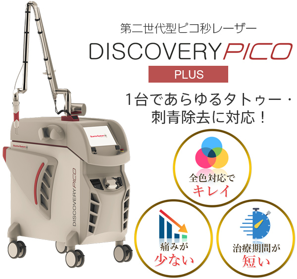 Discovery PICO PLUS（ディスカバリーピコプラス）　全色対応でキレイ　痛みが少ない　治療期間が短い