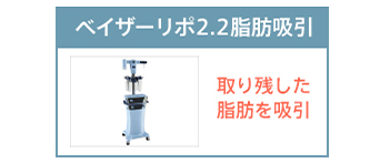 ベイザーリポ2.2脂肪吸引 取り残した脂肪を吸引