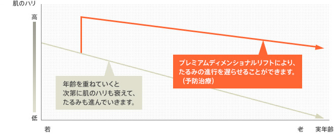 年齢を重ねていくと次第に肌のハリも衰えて、たるみも進んでいきます。