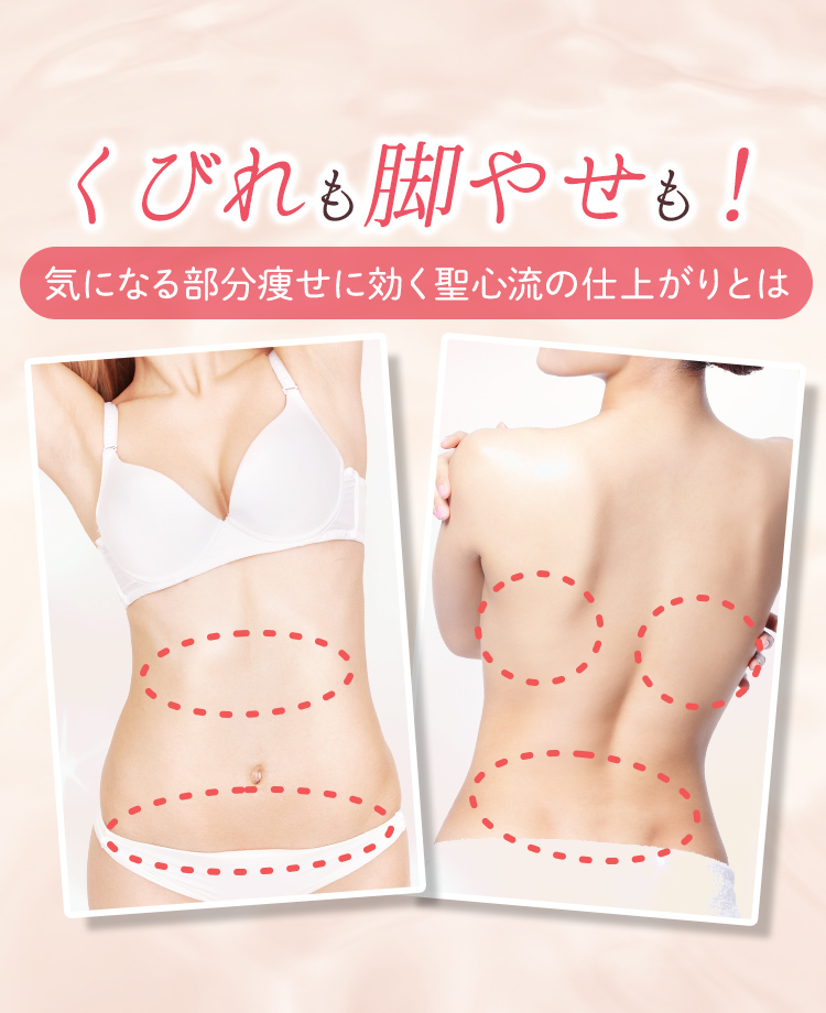 くびれも脚やせも！気になる部分痩せに効く聖心流の仕上がりとは